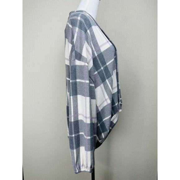 Entro Women’s Open Front Sweater Sz S Light Weight Mid Length Boxy Loose Fit - Picture 6 of 14